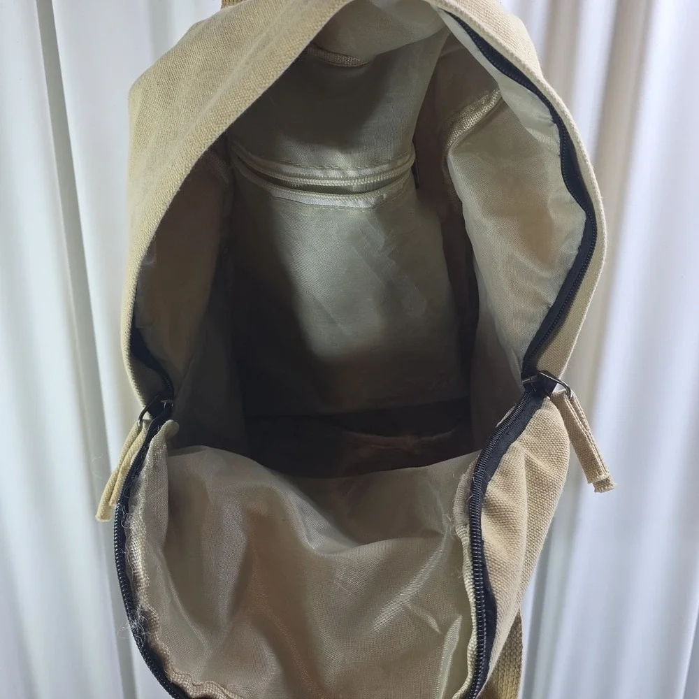 Canvas Backpack Tote Gorpcore Hiking Outdoor Camping‎